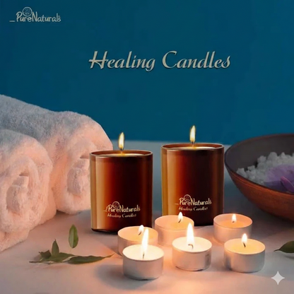 Soy Wax Healing Candles- 210gm Jar- Vanilla