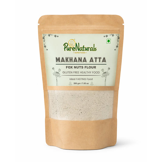 Purenaturals Gluten Free Makhana Atta (Fox Nuts Flour) Healthy Flour – 200g