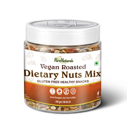 Dietary Nuts Mix - Vegan Roasted, Gluten Free 250 gm