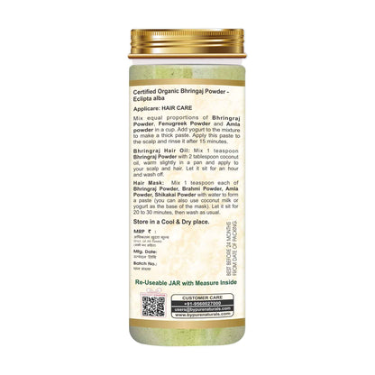 byPureNaturals 100% Organic Bhringraj Powder- 100 Gm