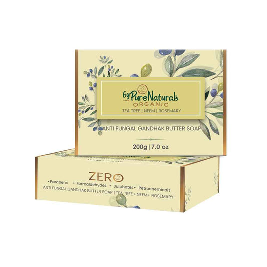 byPureNaturals Organic Shea Butter Neem Tea Tree & Rosemary Soap- 200gm