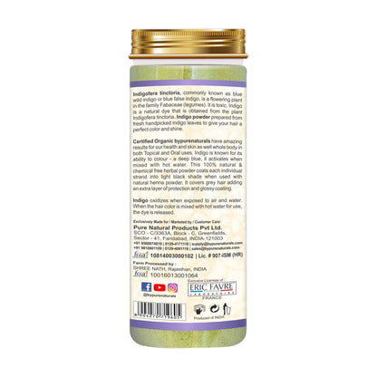 byPureNaturals 100% Organic Indigo Powder- 100 Gm