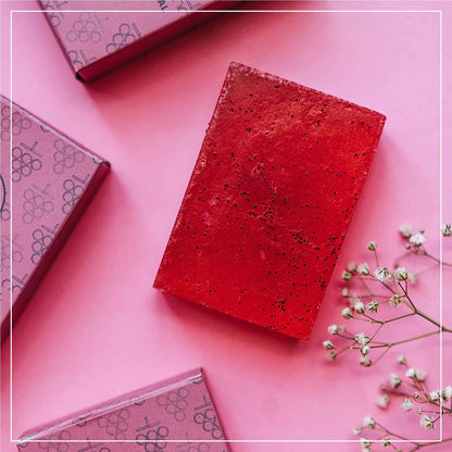 Hasthkar SLS & Paraben Free Red Wine with Pomegranate Glycerine Soap Base Bar- 450gm (Pack of 2)