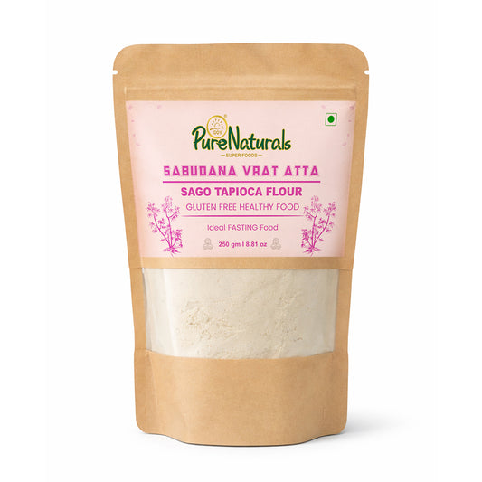 Purenaturals Gluten Free Sabudana Atta (Sago Tapioca Flour) for Fasting – 250g