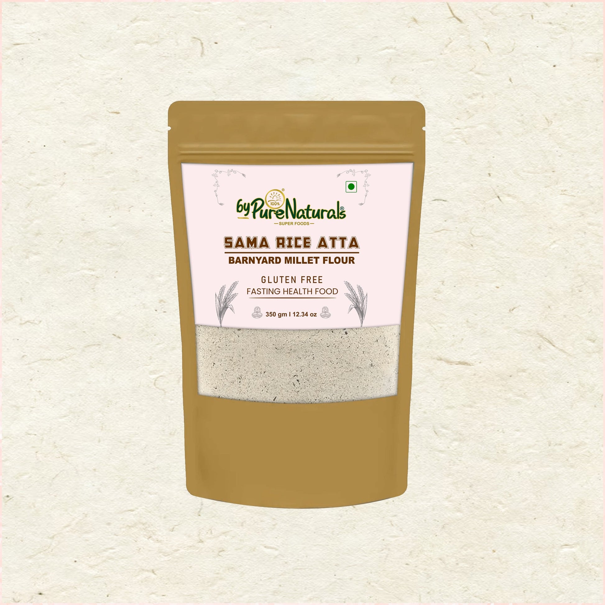 byPureNaturals Gluten Free Sama Rice Atta (Barnyard Millet Flour)- 350 Gm - BuyPureNaturals