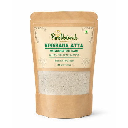 Purenaturals Gluten Free Singhara Atta (Water Chestnut Flour) for Vrat – 350g