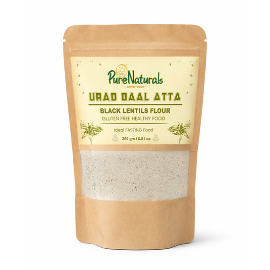 Purenaturals Gluten Free Urad Dal Atta (Black Lentil Flour) – 250g