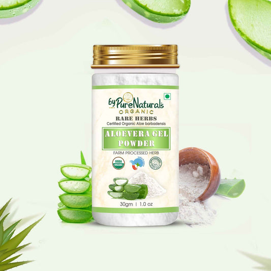 byPureNaturals 100% Organic Aloevera Gel Powder- 30 Gm