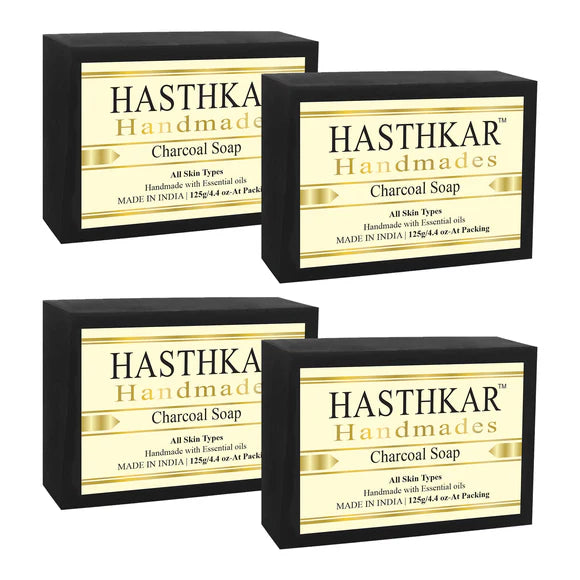 Hasthkar Handmade Glycerine Charcoal Soap- 125gm