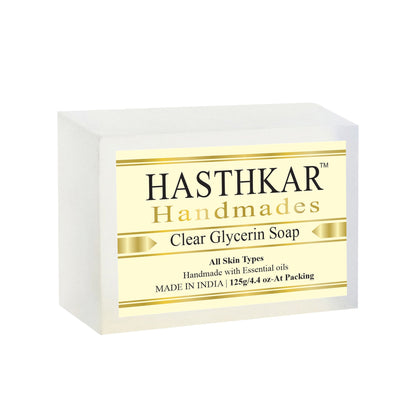 Hasthkar Handmade Clear Glycerine Soap- 125gm - BuyPureNaturals