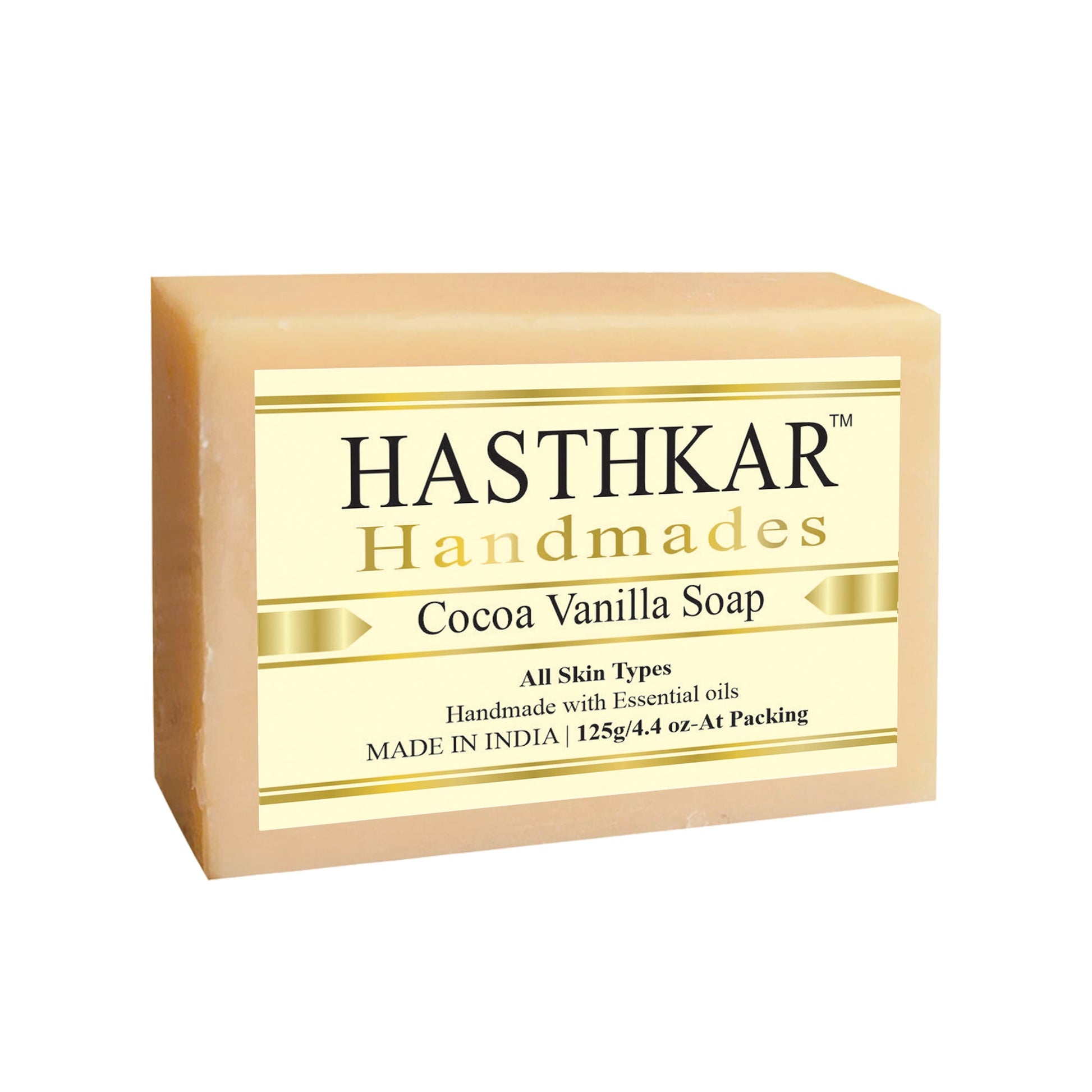 Hasthkar Handmade Glycerine Cocoa Vanila Soap- 125gm - BuyPureNaturals