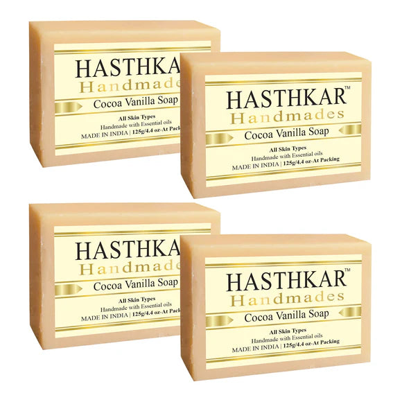 Hasthkar Handmade Glycerine Cocoa Vanila Soap- 125gm