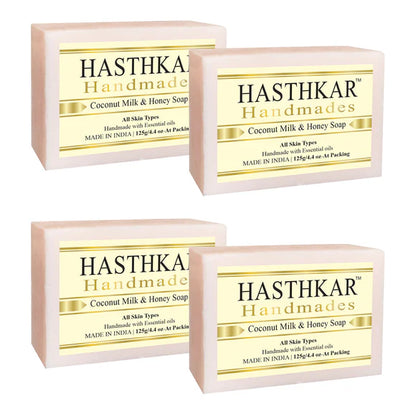 Hasthkar Handmade Glycerine Coconut Milk & Honey Soap- 125gm