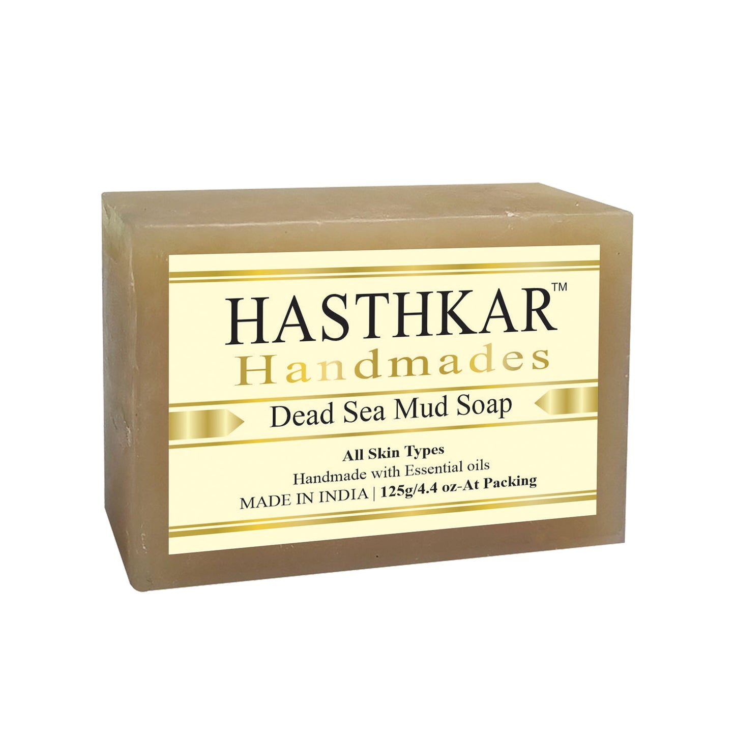 Hasthkar Handmade Glycerine Dead Sea Mud Soap- 125gm - BuyPureNaturals