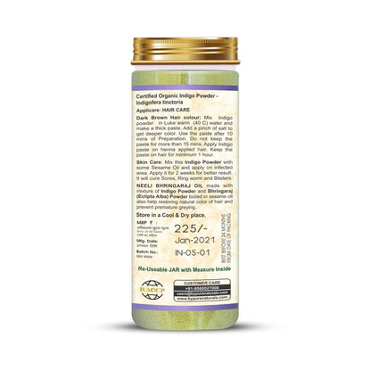 byPureNaturals 100% Organic Indigo Powder- 100 Gm