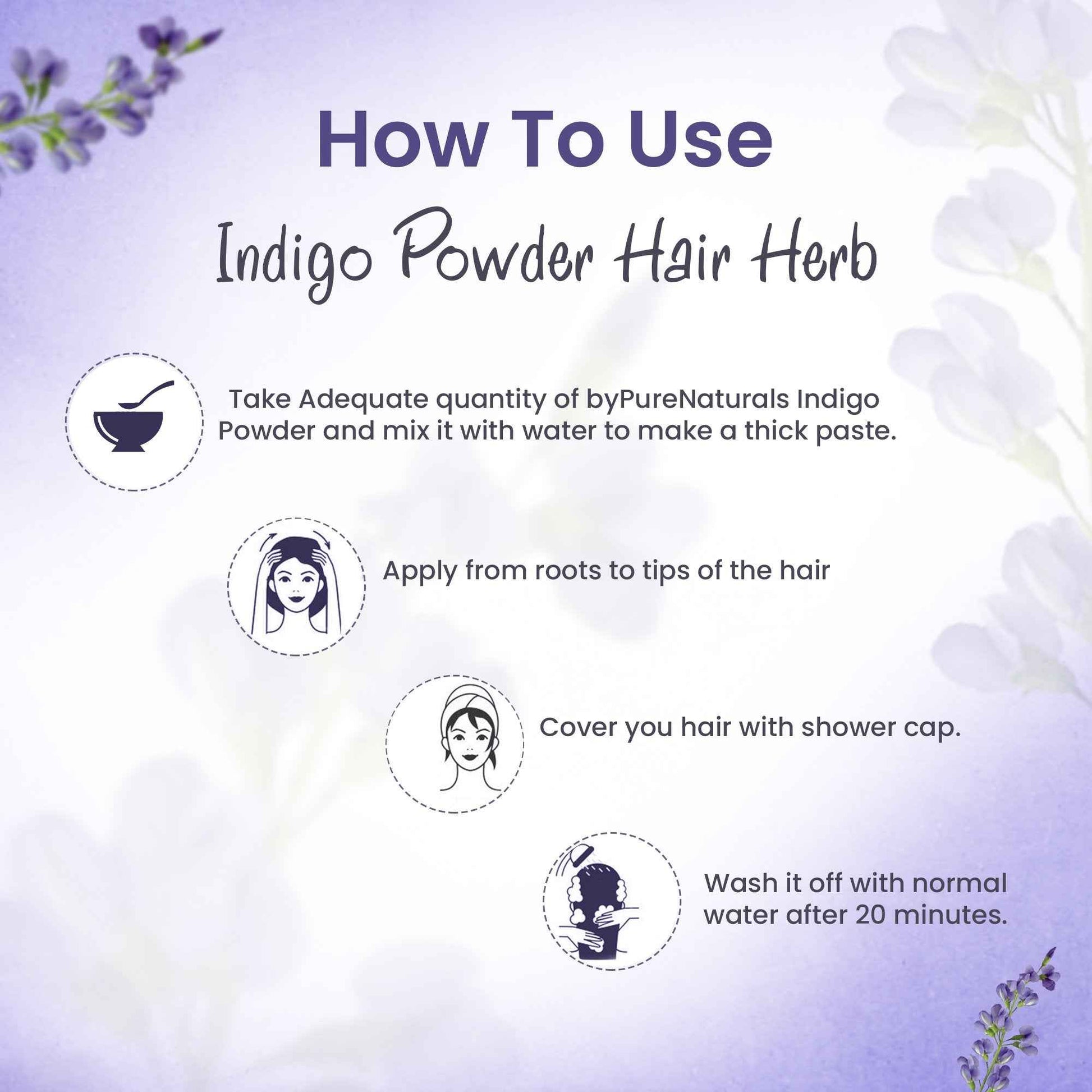 byPureNaturals 100% Organic Indigo Powder- 100 Gm
