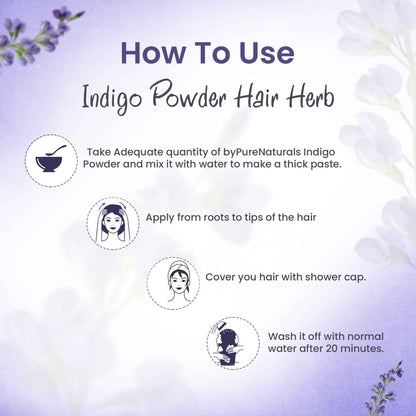byPureNaturals 100% Organic Indigo Powder- 100 Gm