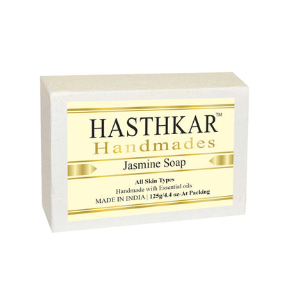 Hasthkar Handmade Glycerine Jasmine Soap- 125gm - BuyPureNaturals