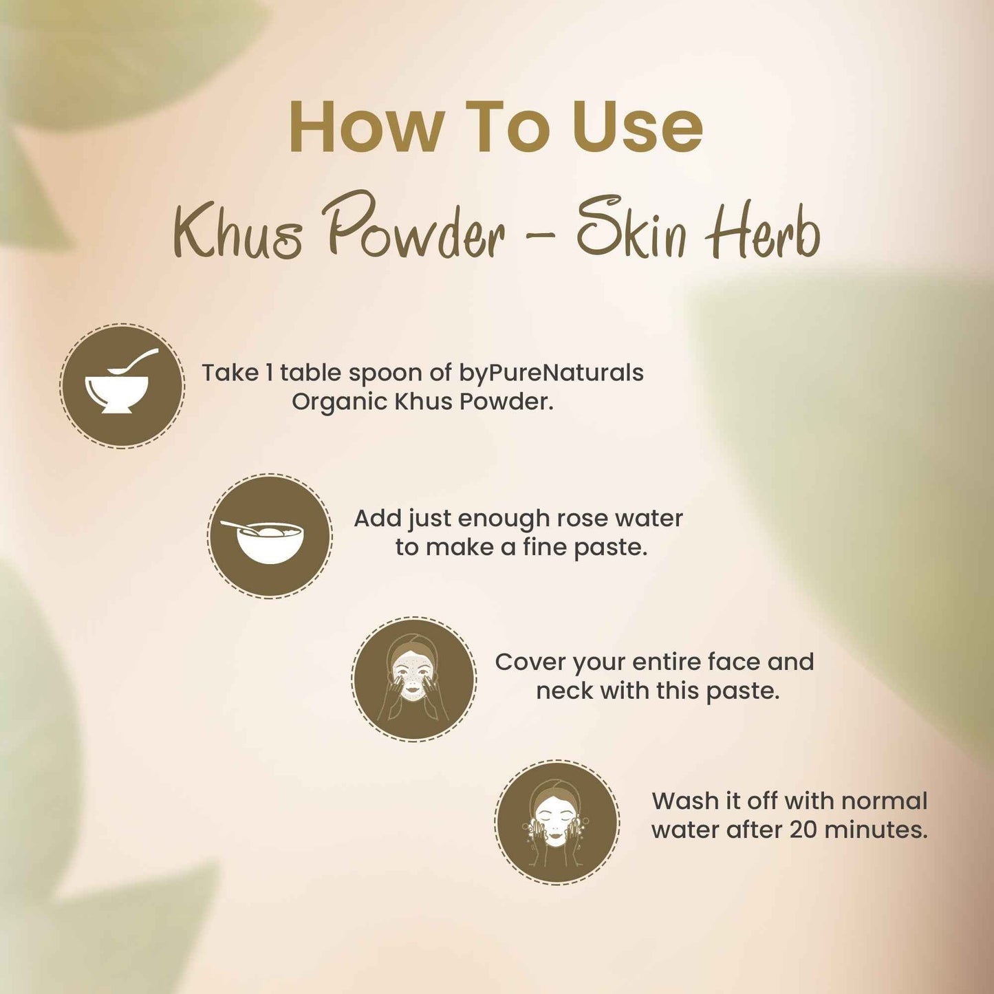 byPureNaturals 100% Organic Khus Powder- 110 Gm