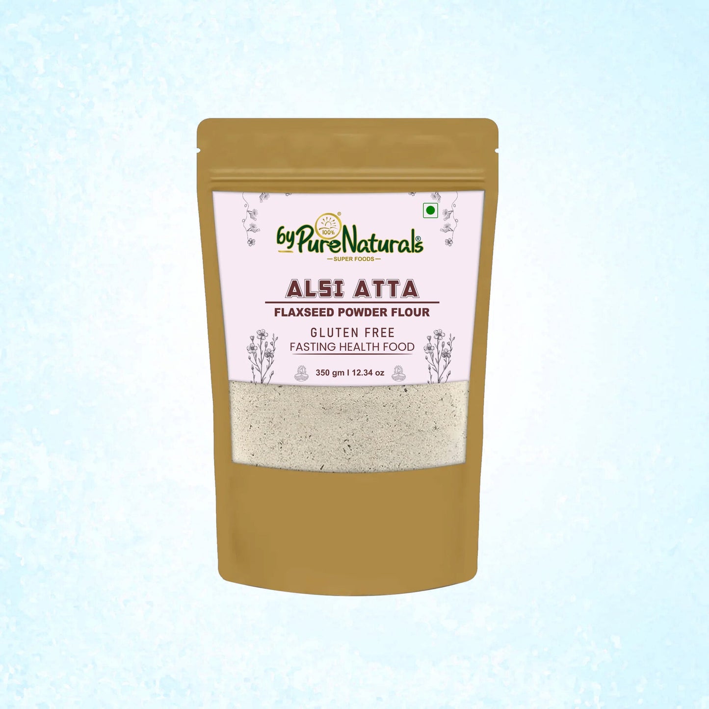 byPureNaturals Gluten Free Alsi Atta (Flaxseed Powder Flour)- 350 Gm - BuyPureNaturals