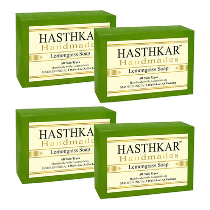 Hasthkar Handmade Glycerine Lemon Grass Soap- 125gm