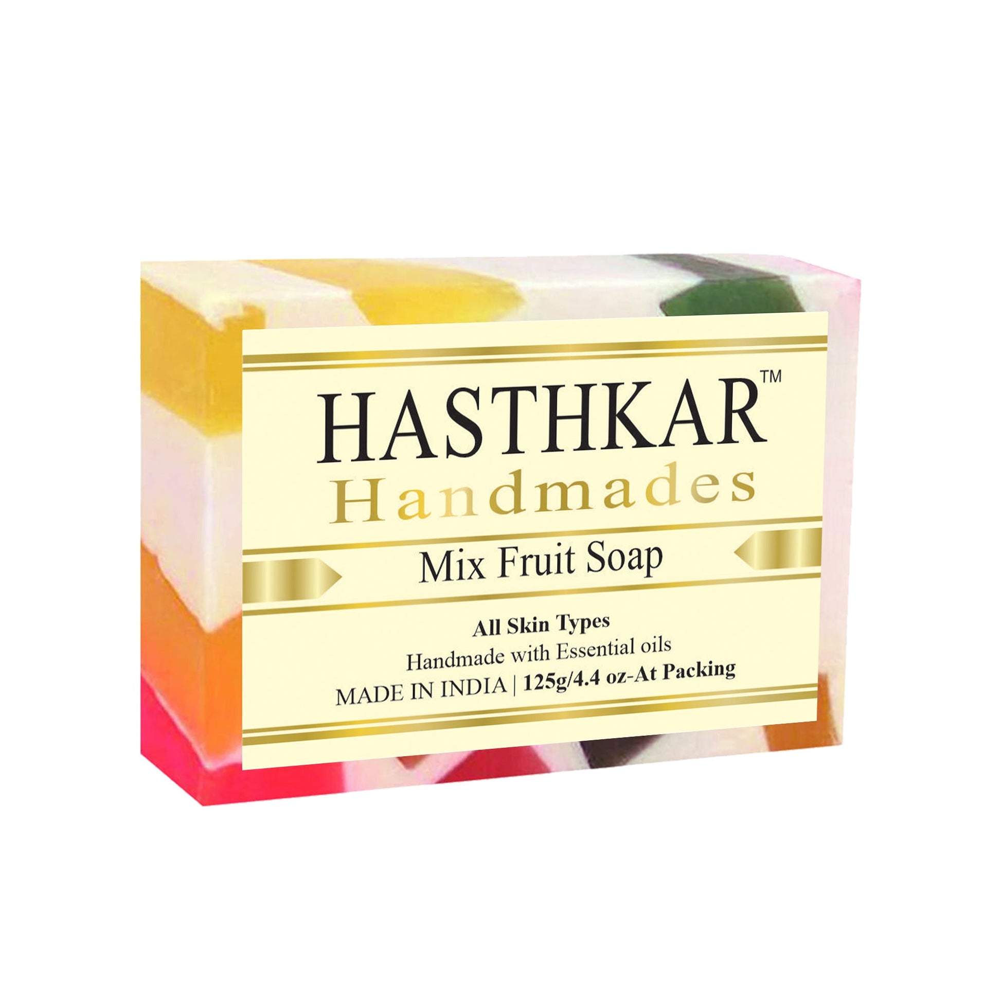 Hasthkar Handmade Glycerine Mix Fruit Soap- 125gm - BuyPureNaturals
