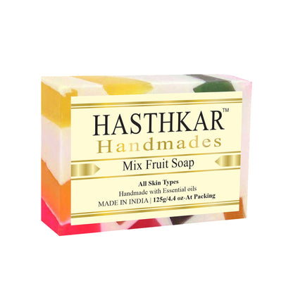 Hasthkar Handmade Glycerine Mix Fruit Soap- 125gm - BuyPureNaturals