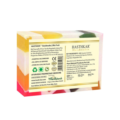 Hasthkar Handmade Glycerine Mix Fruit Soap- 125gm - BuyPureNaturals