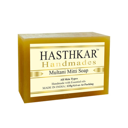 Hasthkar Handmade Glycerine Multani Mitti Soap- 125gm - BuyPureNaturals