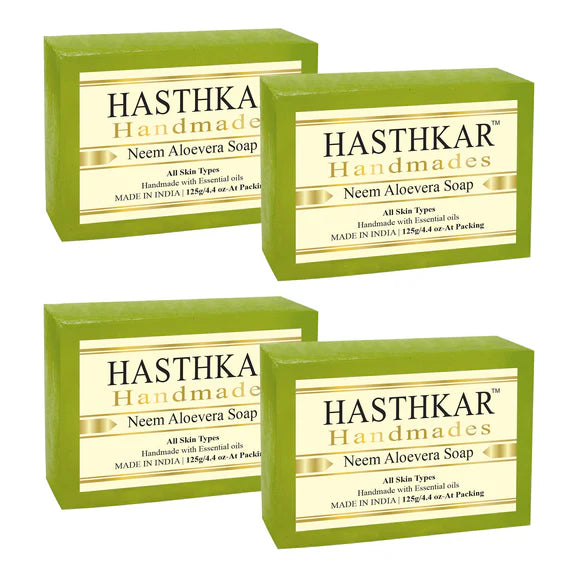 Hasthkar Handmade Glycerine Neem Aloevera Soap- 125gm