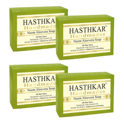 Hasthkar Handmade Glycerine Neem Aloevera Soap- 125gm