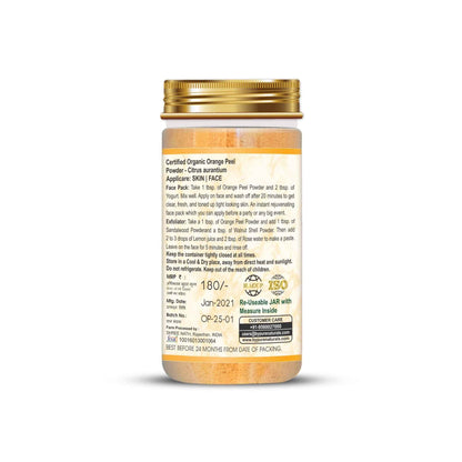 byPureNaturals 100% Organic Orange Peel Powder- 100 Gm