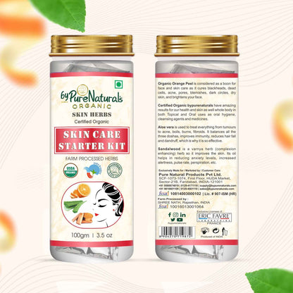 byPureNaturals 100% Organic Skin Care Starter Kit- 100 Gm