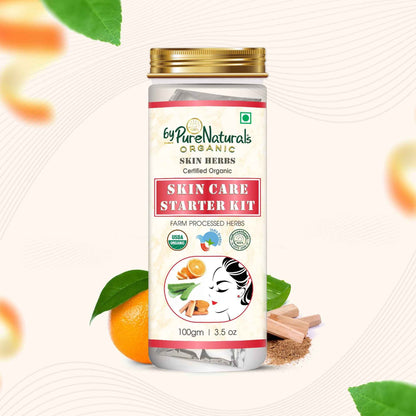 byPureNaturals 100% Organic Skin Care Starter Kit- 100 Gm